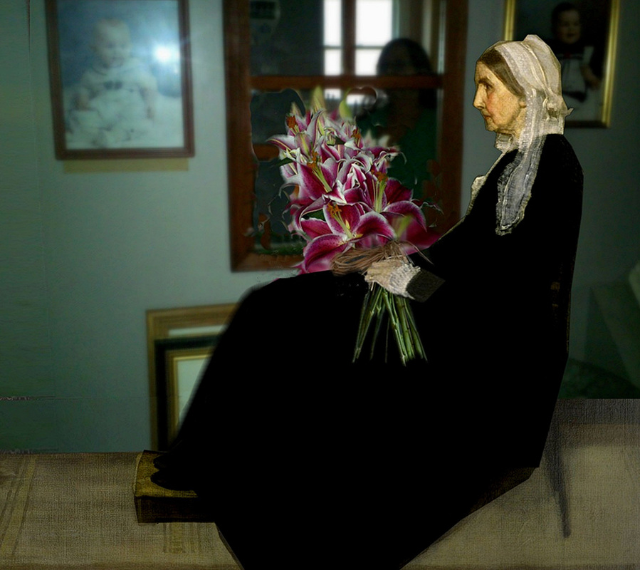 Whistlers Mother with Flowers