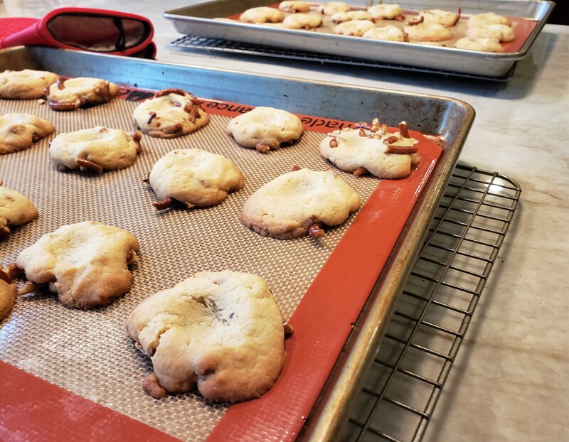 Salted Caramel Pretzel Cookies