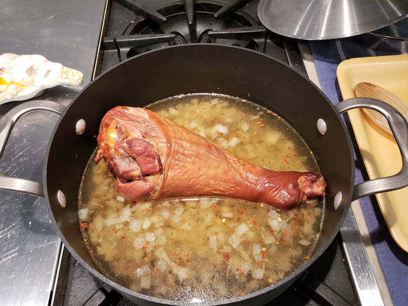 Smoked turkey leg for collard greens