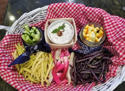 Crudités with Whipped Goat Cheese & Herb Dip