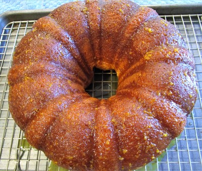 Harvey Wallbanger Bundt Cake - Cake with Glaze