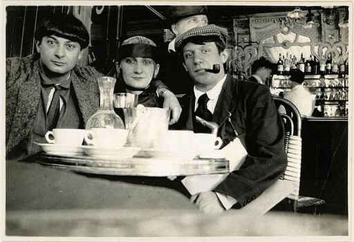 Pablo Picasso and friends, Paris, 1916