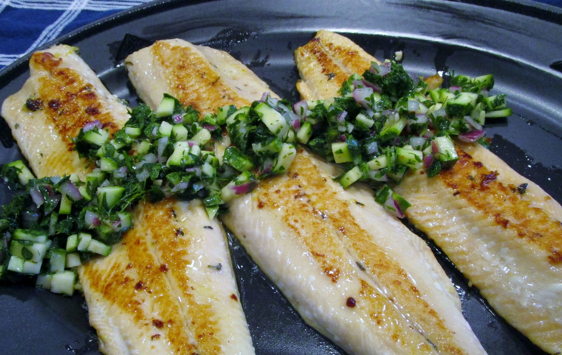 Marinated Arctic Char with Salsa Verde