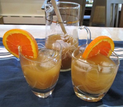 Sherry Woo Hoo Punch served as a cocktail
