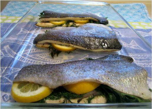 Grilled Trout with Herbs and Lemon