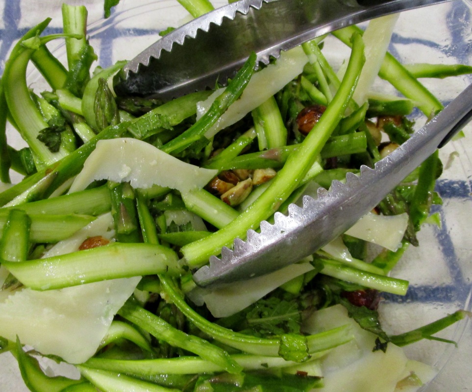 Shaved Asparagus & Mint Salad