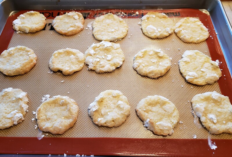 Lemon Crinkle Cookies, Baked