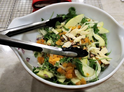 Apple Fennel Salad with Pistachios and Apricots