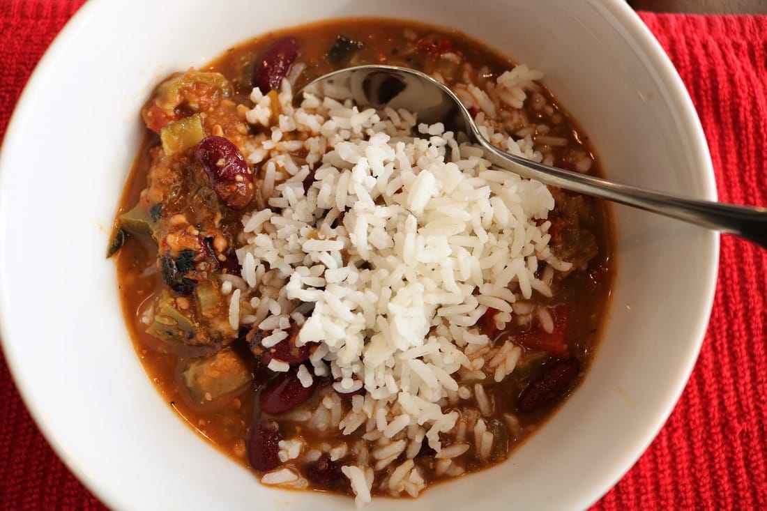 Vegetable Gumbo with Rice