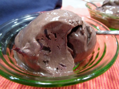 Chocolate-Cherry-Fudge Ripple Ice Cream