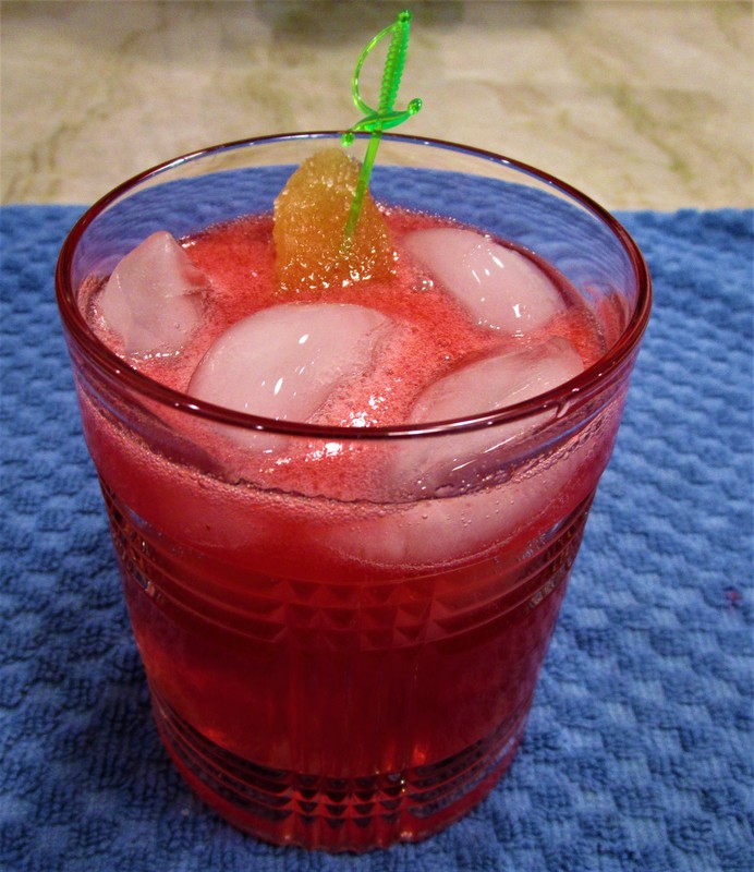 Gingered Cranberry Cocktail with Bourbon