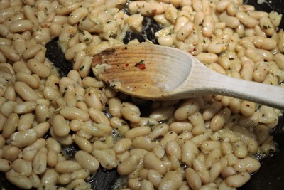 Mahi-Mahi with Smashed White Beans and Sage - Cook the beans