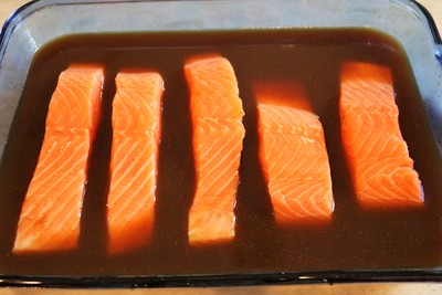 Maple Bourbon Glazed Salmon