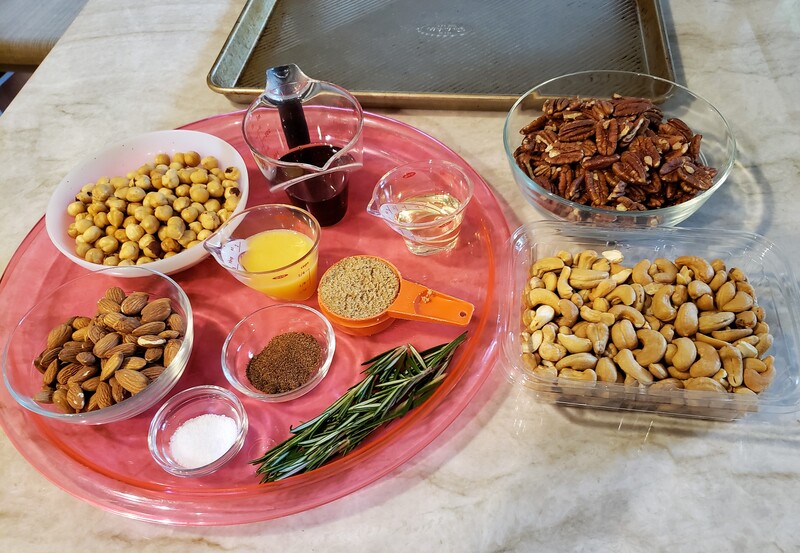 Chipotle Rosemary Spiced Nuts