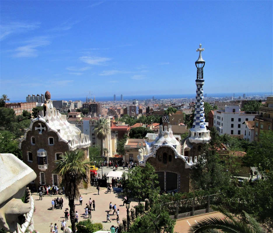 Parc Guell and Barcelona view