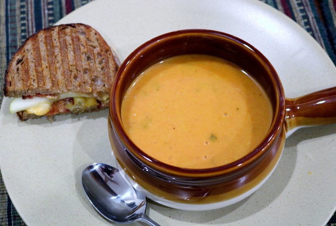 Roasted Tomato Soup and Grilled Cheese