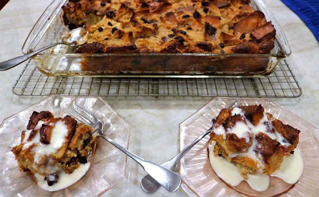 New Orleans Style Bread Pudding with Whiskey Sauce