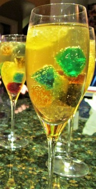 Cubist Cocktail with Liqueur Jelly Shots