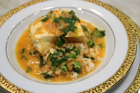 Thai Style Halibut with Coconut-Curry Broth